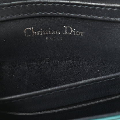 Christian Dior Metallic Patent Micro-Cannage Baby Diorama Flap Bag Green 7 of 13