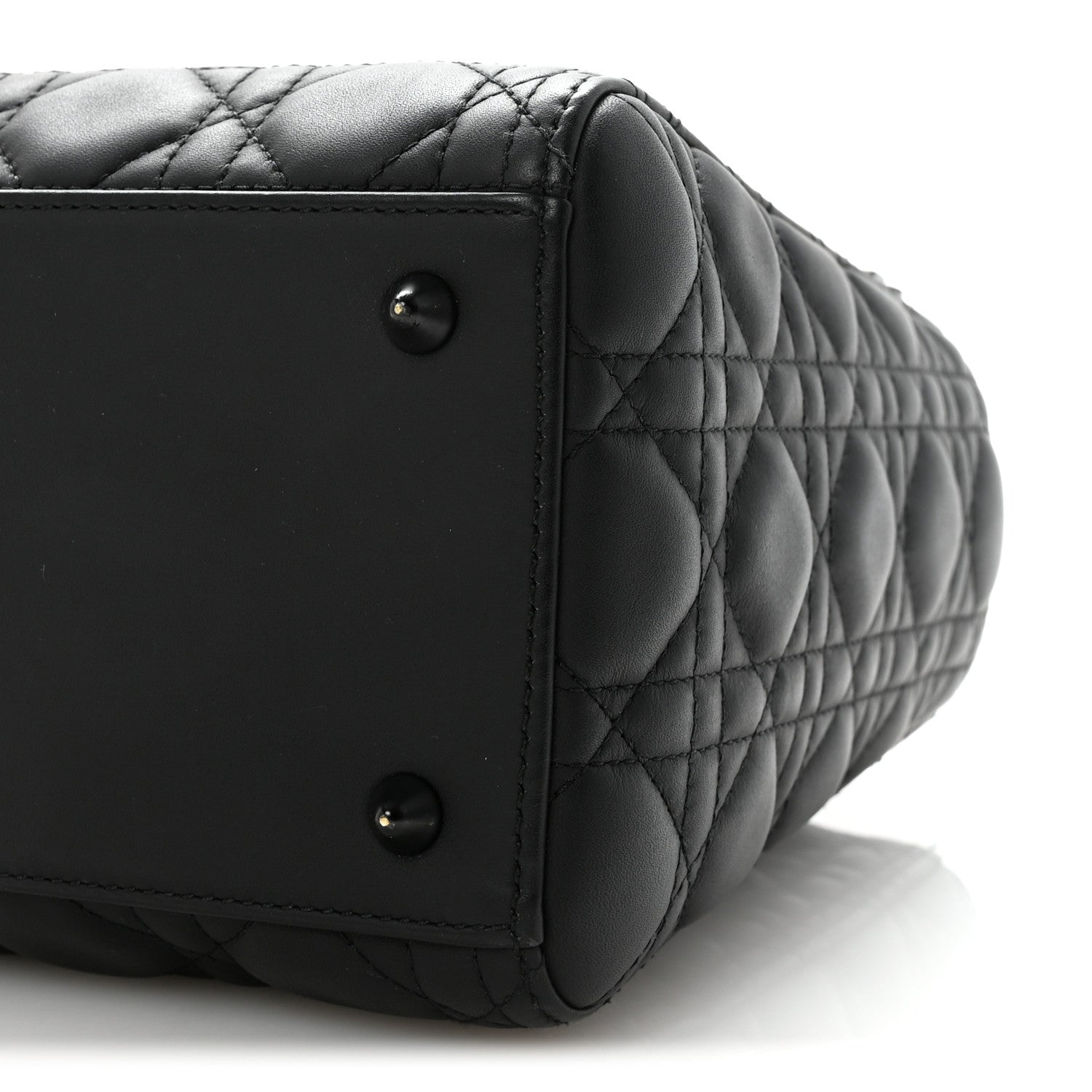 Christian Dior Ultra Matte Calfskin Cannage Medium Lady Dior Black 9 of 9