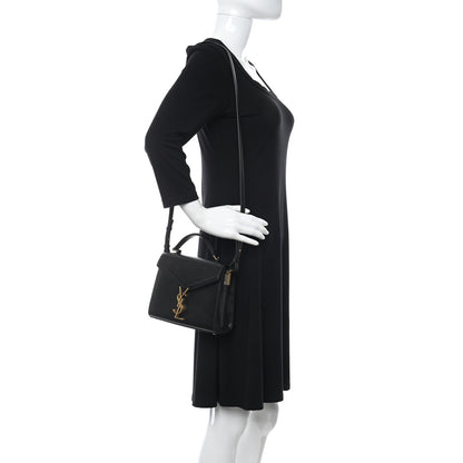 Saint Laurent Grain de Poudre Mini Classic Monogram Cassandra Top Handle Black 2 of 10