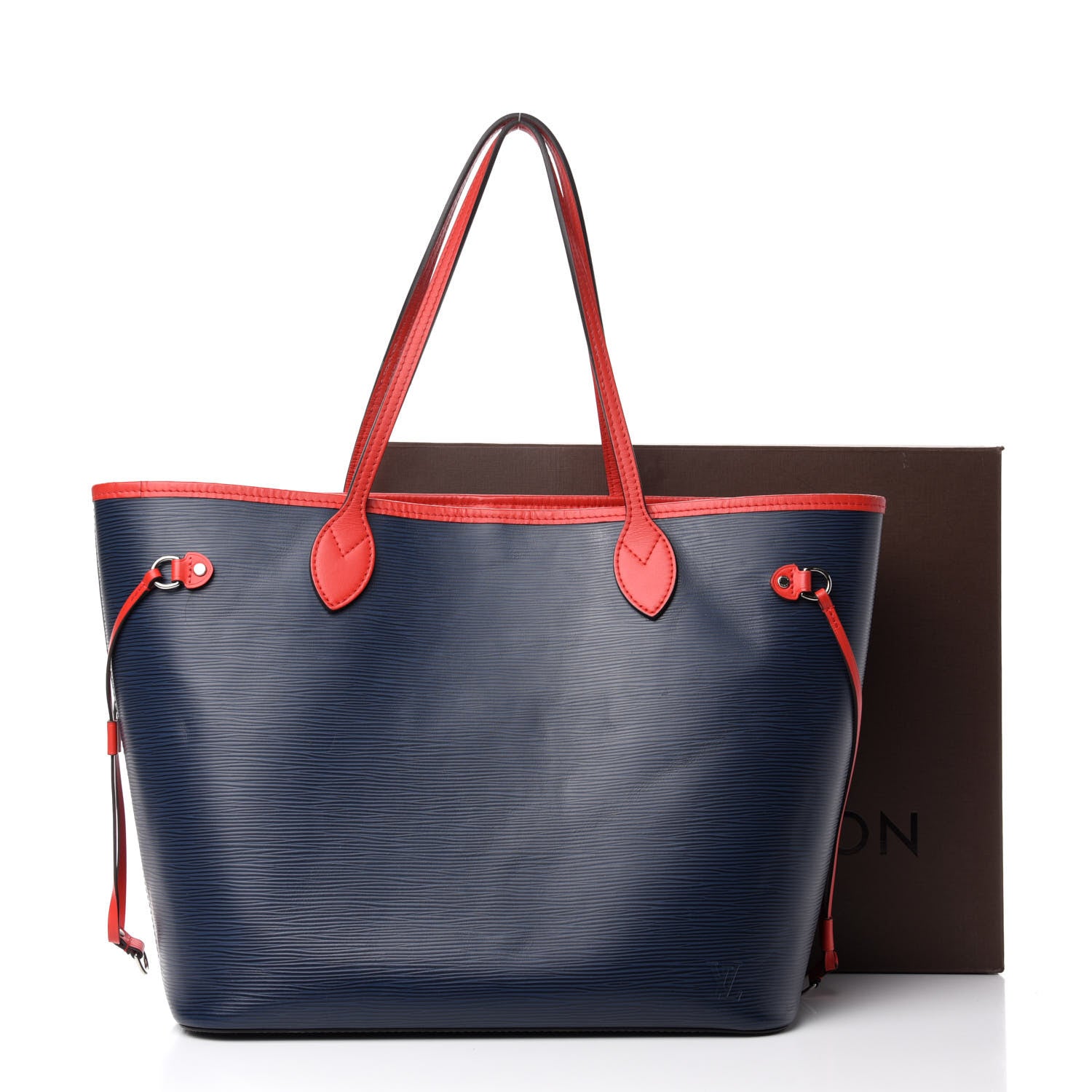 Louis Vuitton Epi Neverfull MM Indigo Coquelicot 14 of 14