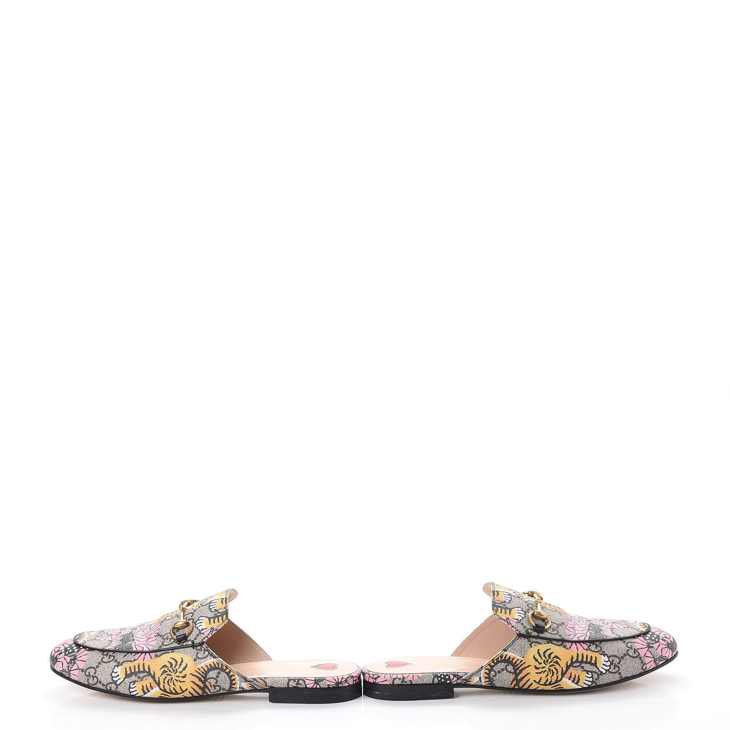 Gucci GG Supreme Monogram Bengal Princetown Slippers 38.5 Multi 6 of 11