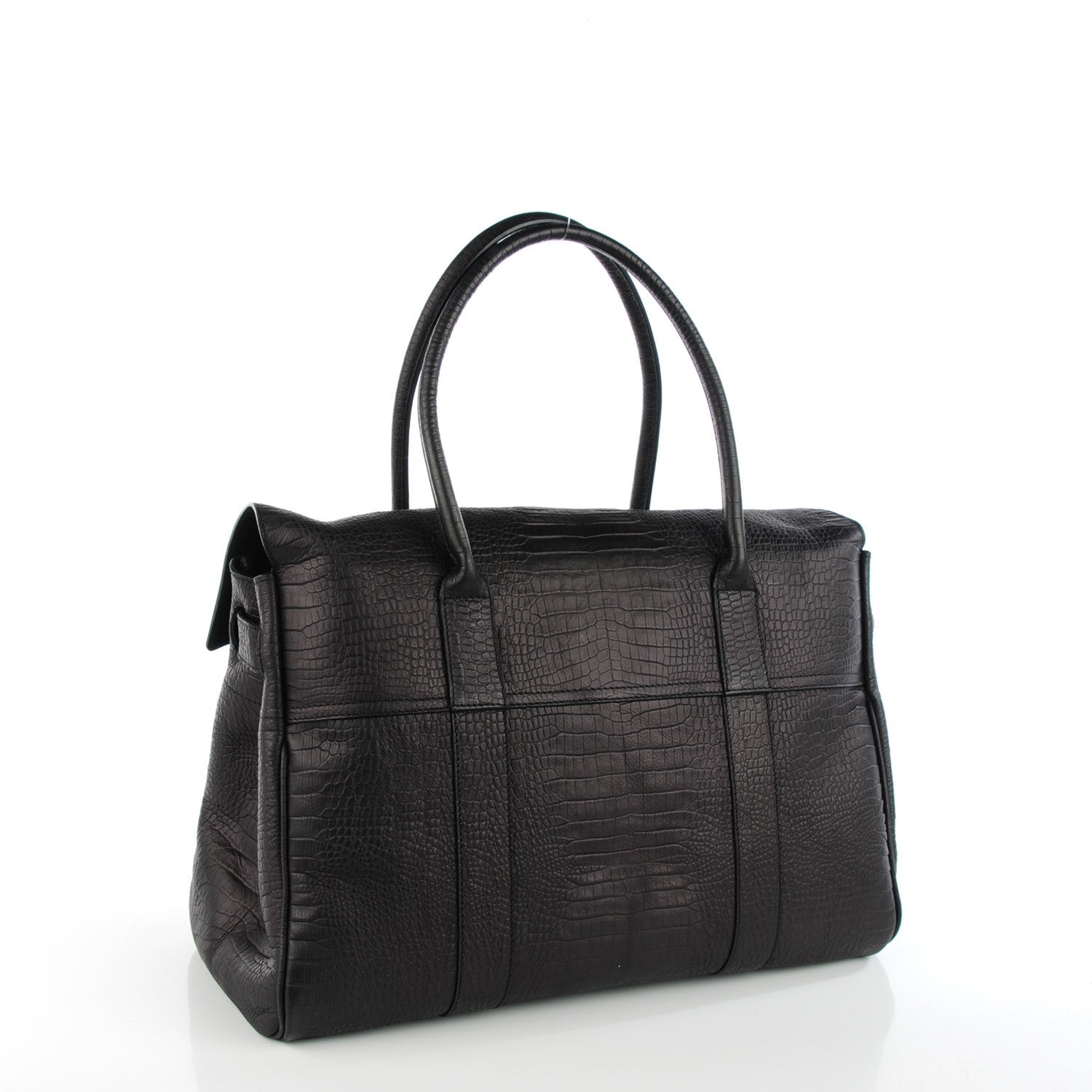 Mulberry Crocodile Embossed Bayswater Black 3 of 7
