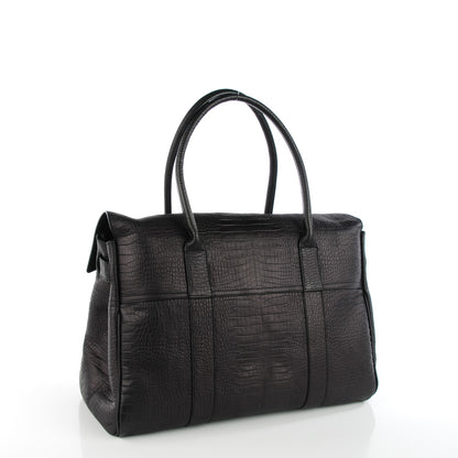 Mulberry Crocodile Embossed Bayswater Black 3 of 7