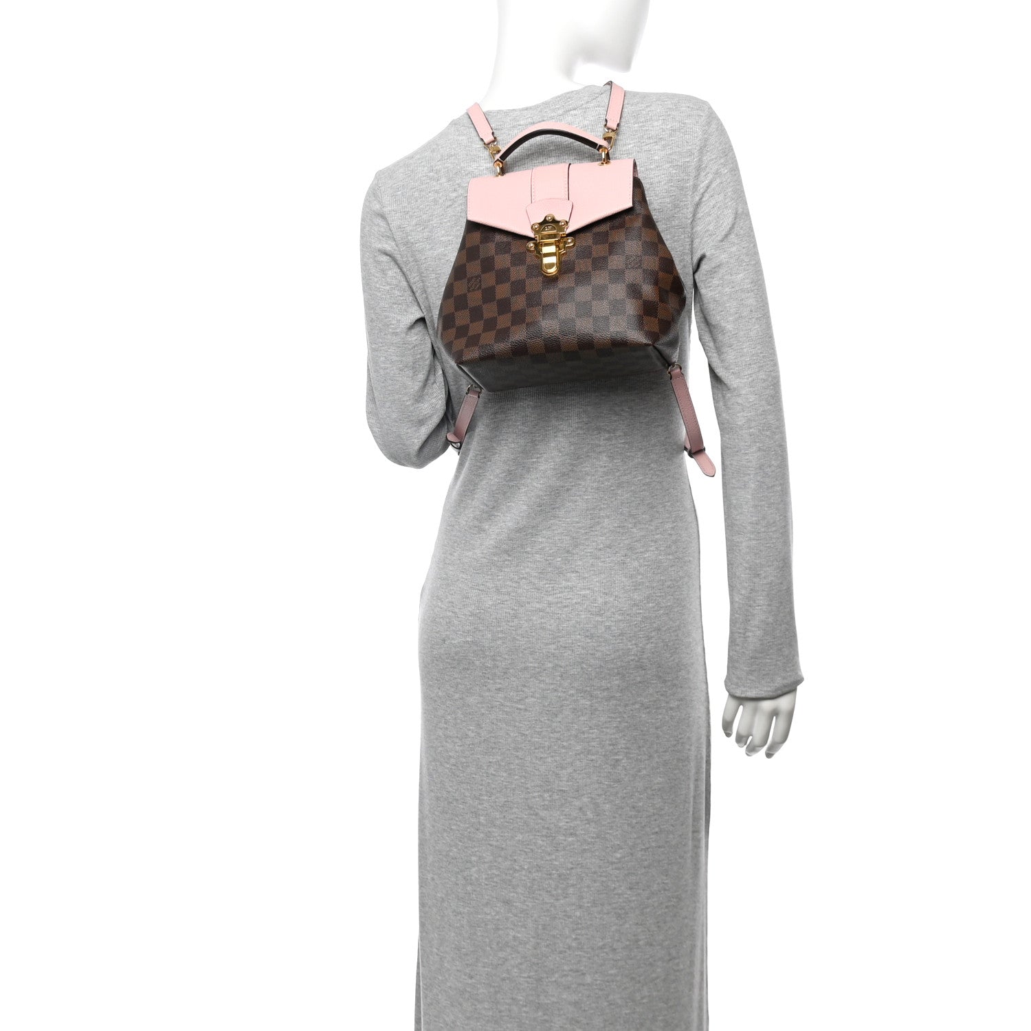 Louis Vuitton Damier Ebene Clapton Backpack Magnolia 2 of 14
