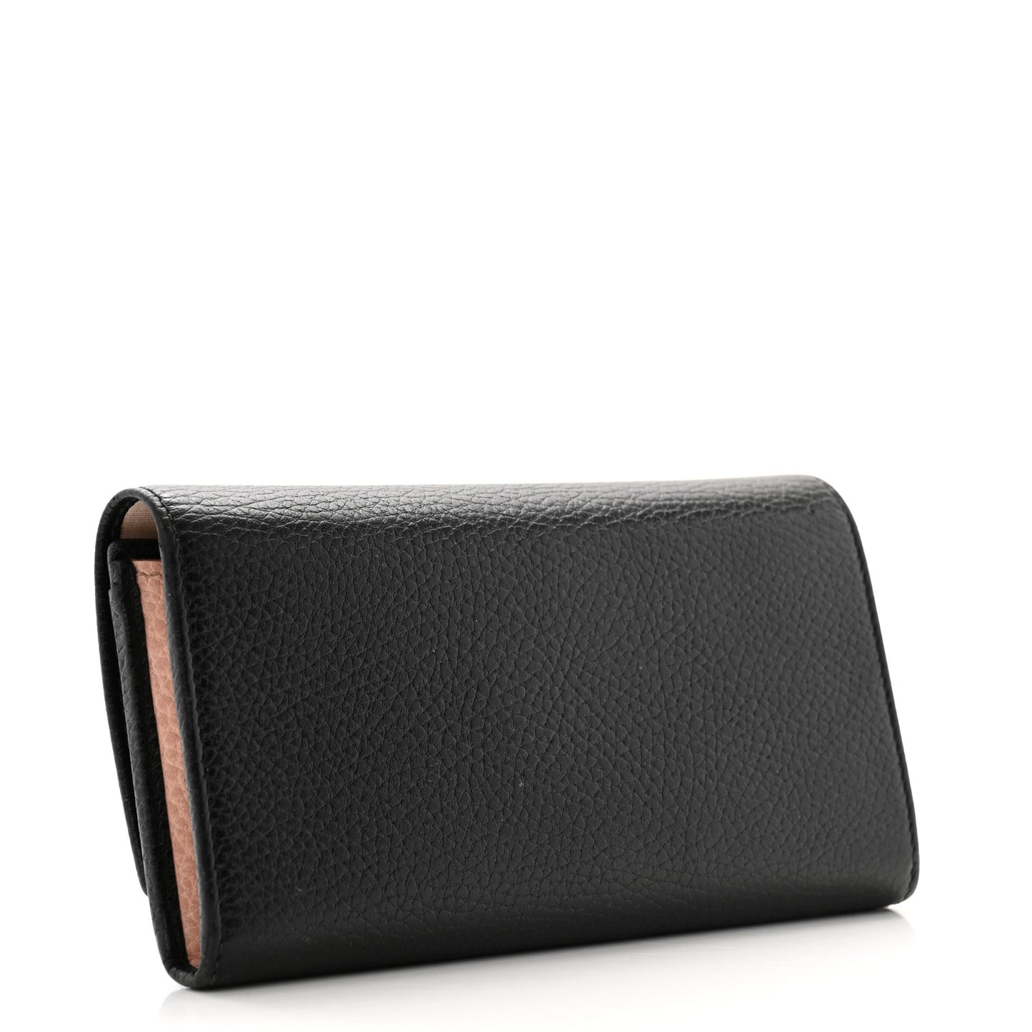 Calfskin Garden Continental Wallet Black