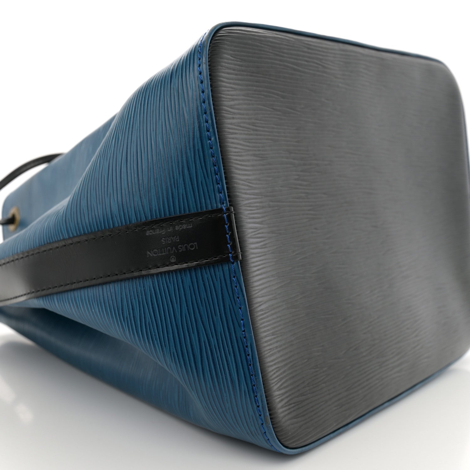 Louis Vuitton Epi Petit Bi-Color Noe Bleu Toledo Black 8 of 12