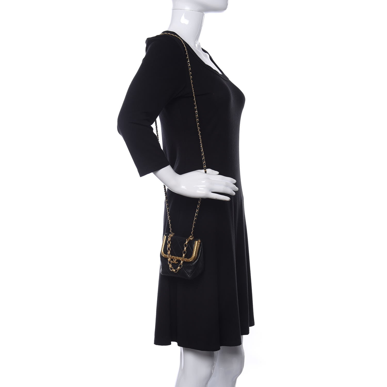 Chanel Lambskin Quilted Small My Crush Bag Black 2 of 11