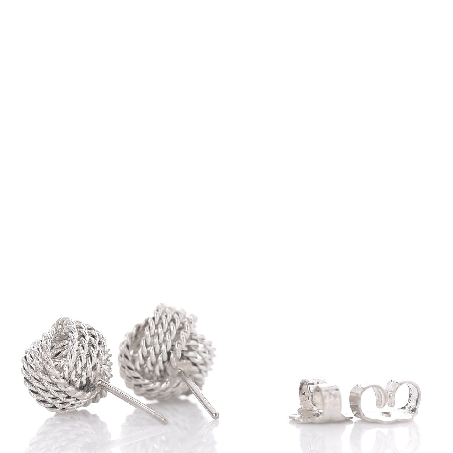 Sterling Silver Twist Knot Earrings