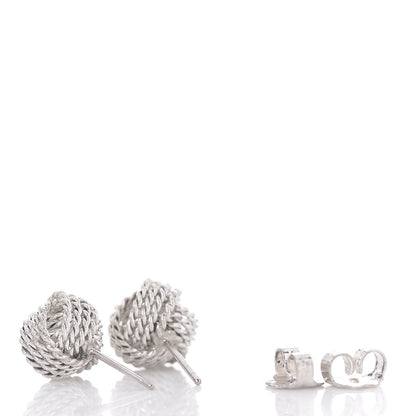 Tiffany Sterling Silver Twist Knot Earrings 3 of 3
