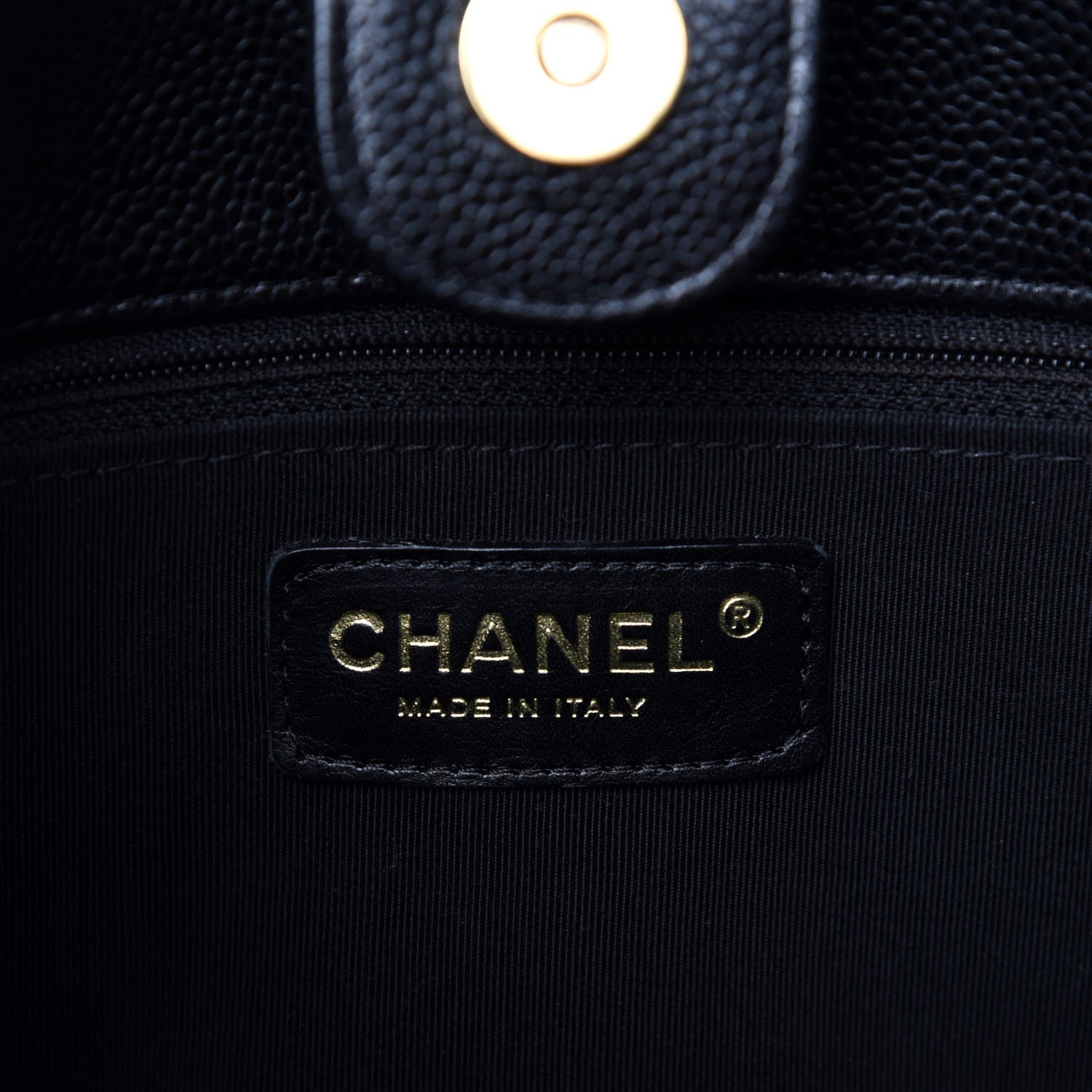Chanel Caviar Quilted Petit Shopping Tote PST Black 8 of 10