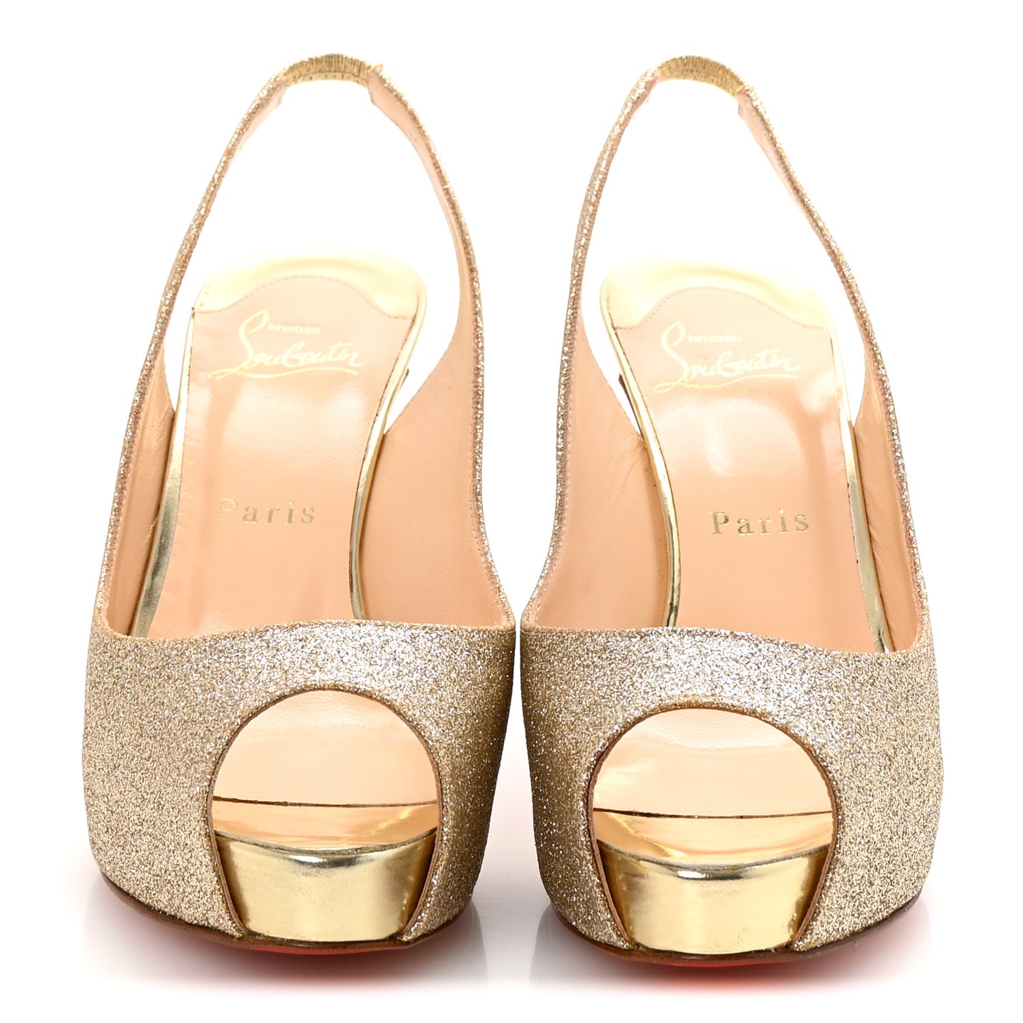 Glitter No Prive 100 Pumps 37 Platine