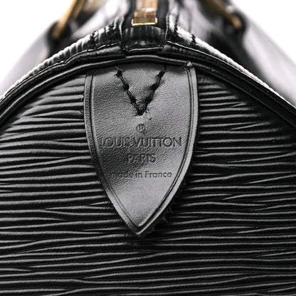 Louis Vuitton Epi Speedy 30 Black 6 of 28