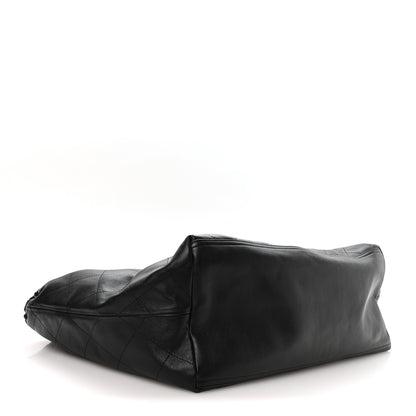 Chanel Lambskin Quilted Neo Cabas Shopping Tote Black 5 of 11