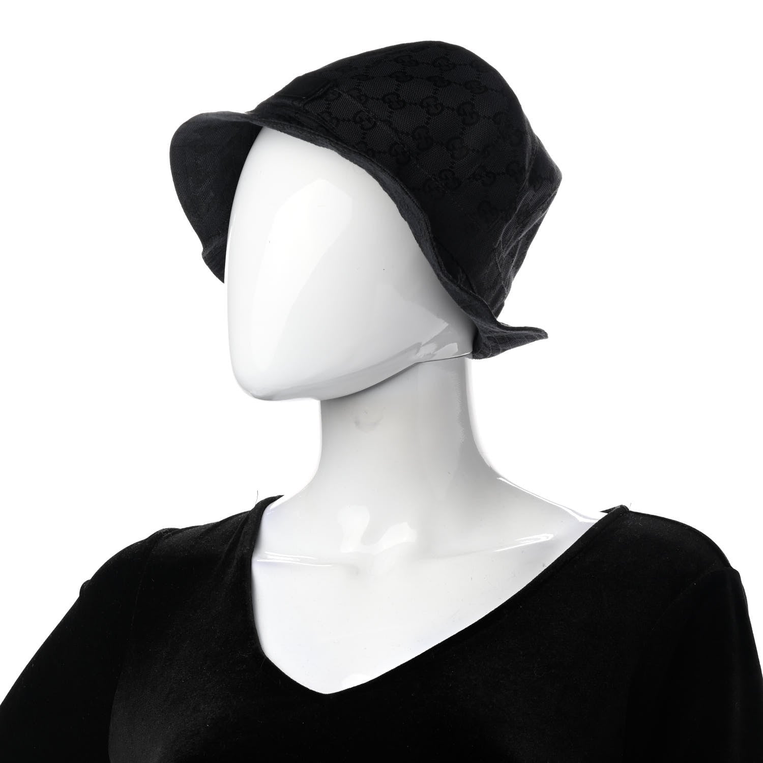 Gucci GG Monogram Bucket Hat S Black 2 of 9