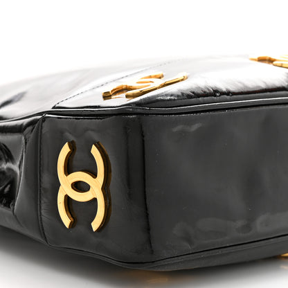 Chanel Patent CC Shoulder Bag Black 11 of 18