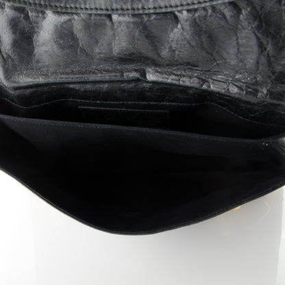 Balenciaga Agneau Giant 21 Gold Hardware Envelope Clutch Black 5 of 7
