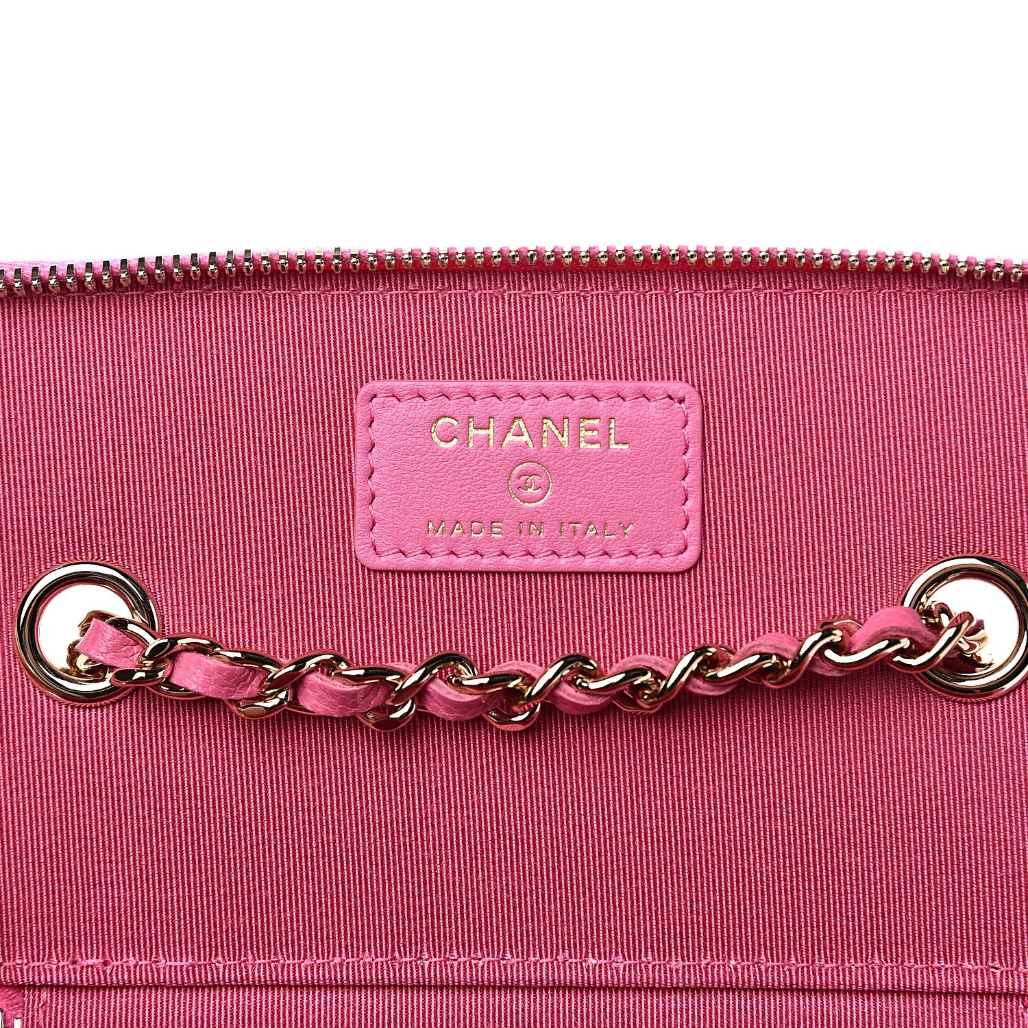 Chanel Caviar Quilted Small Vanity Case With Chain Pink 5 of 9