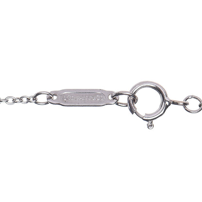 Tiffany 18K White Gold Diamond Medium Heart Key Pendant Necklace 6 of 7