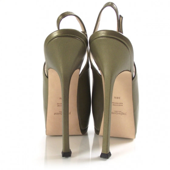 Leather Tribtoo Slingbacks 38.5