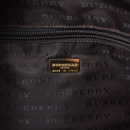 Burberry Haymarket Check Duffle Bag Brown 7 of 11