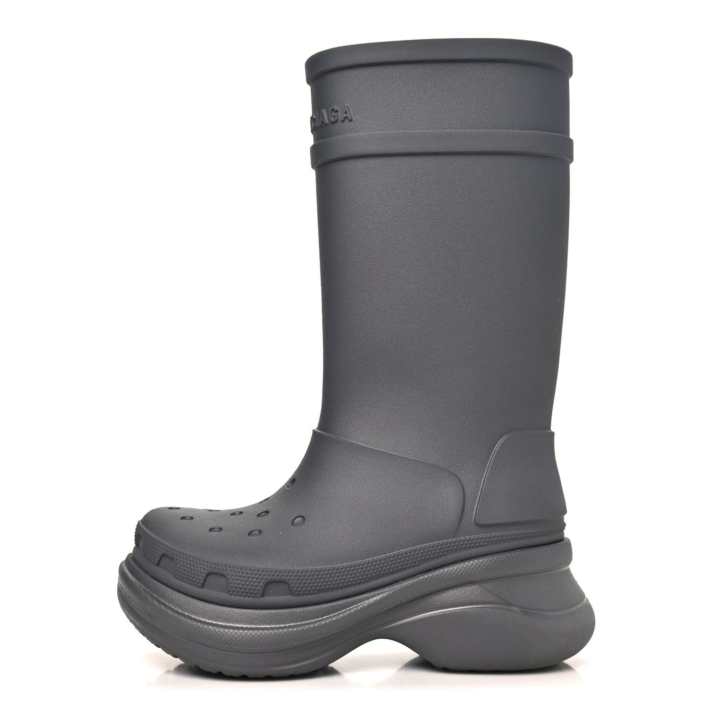 X CROCS Rubber Womens Rain Boots 37 Grafite