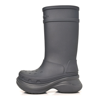 Balenciaga X CROCS Rubber Womens Rain Boots 37 Grafite 1 of 8