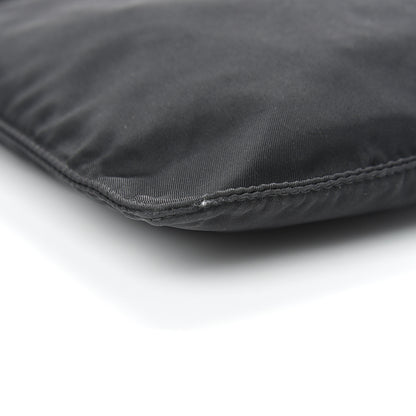 Prada Nylon Small Flat Messenger Bag Black 9 of 13