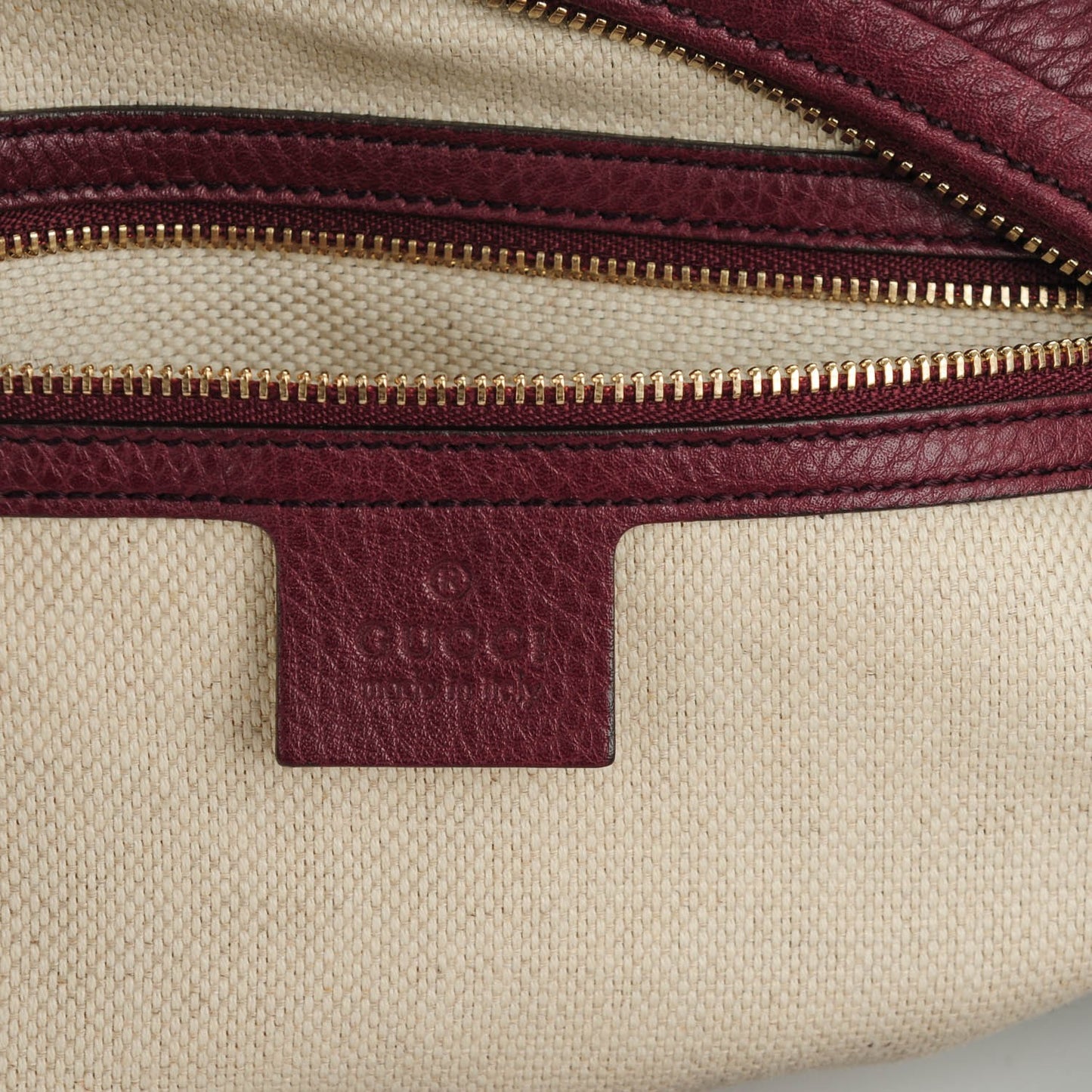 Pebbled Calfskin Soho Hobo Bordeaux