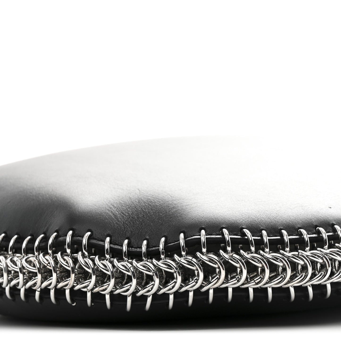 Calfskin Chain Around Roxy Hobo Black