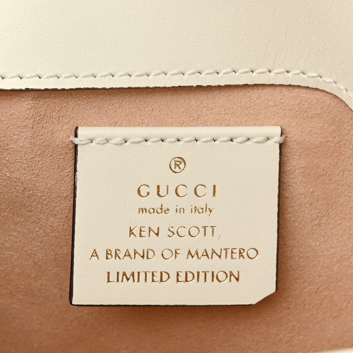 Gucci X KEN SCOTT Calfskin Matelasse Floral Print Super Mini GG Marmont Shoulder Bag Ivory Pink 6 of 10