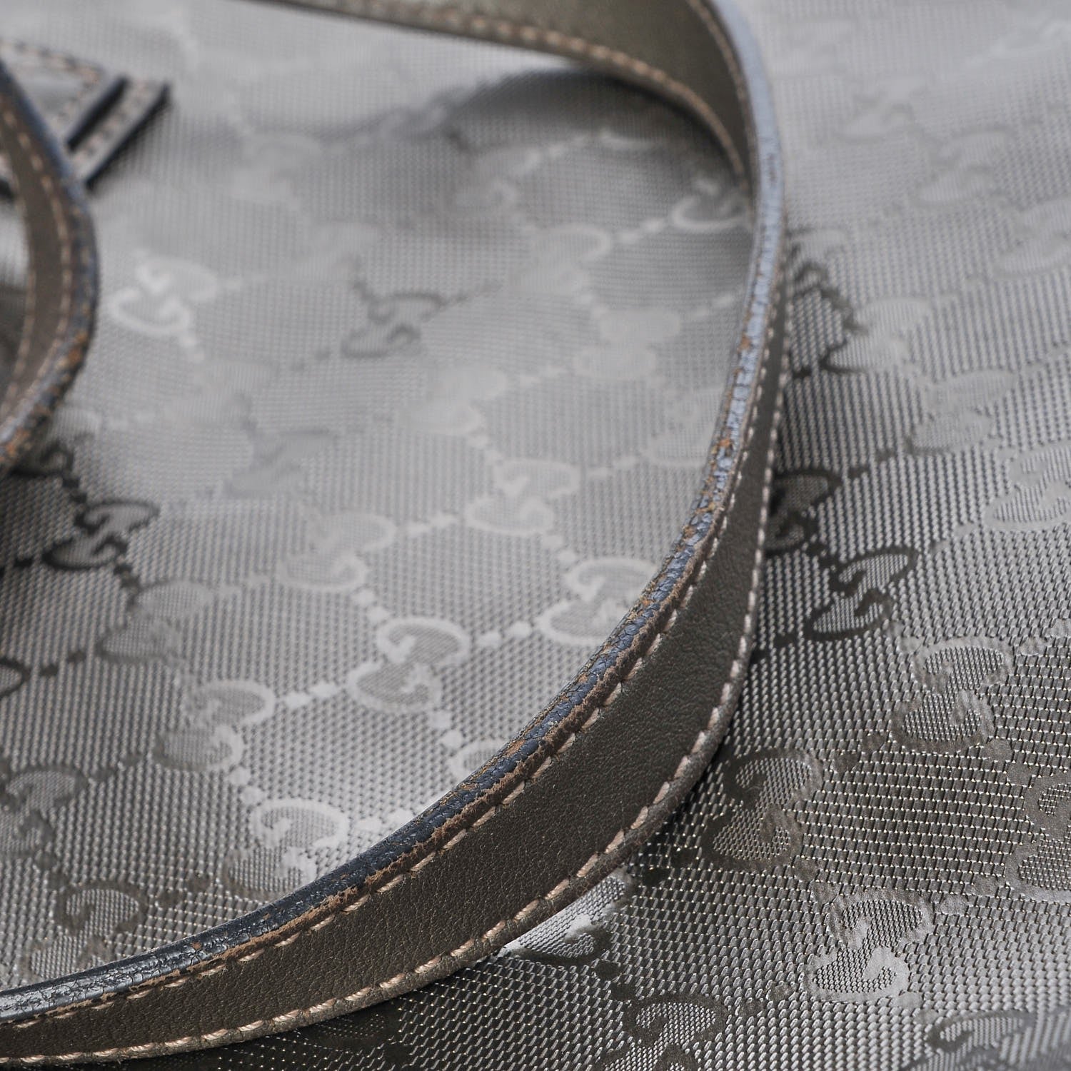 Gucci Imprime Monogram Medium Zippered Shopping Tote Pewter 9 of 13