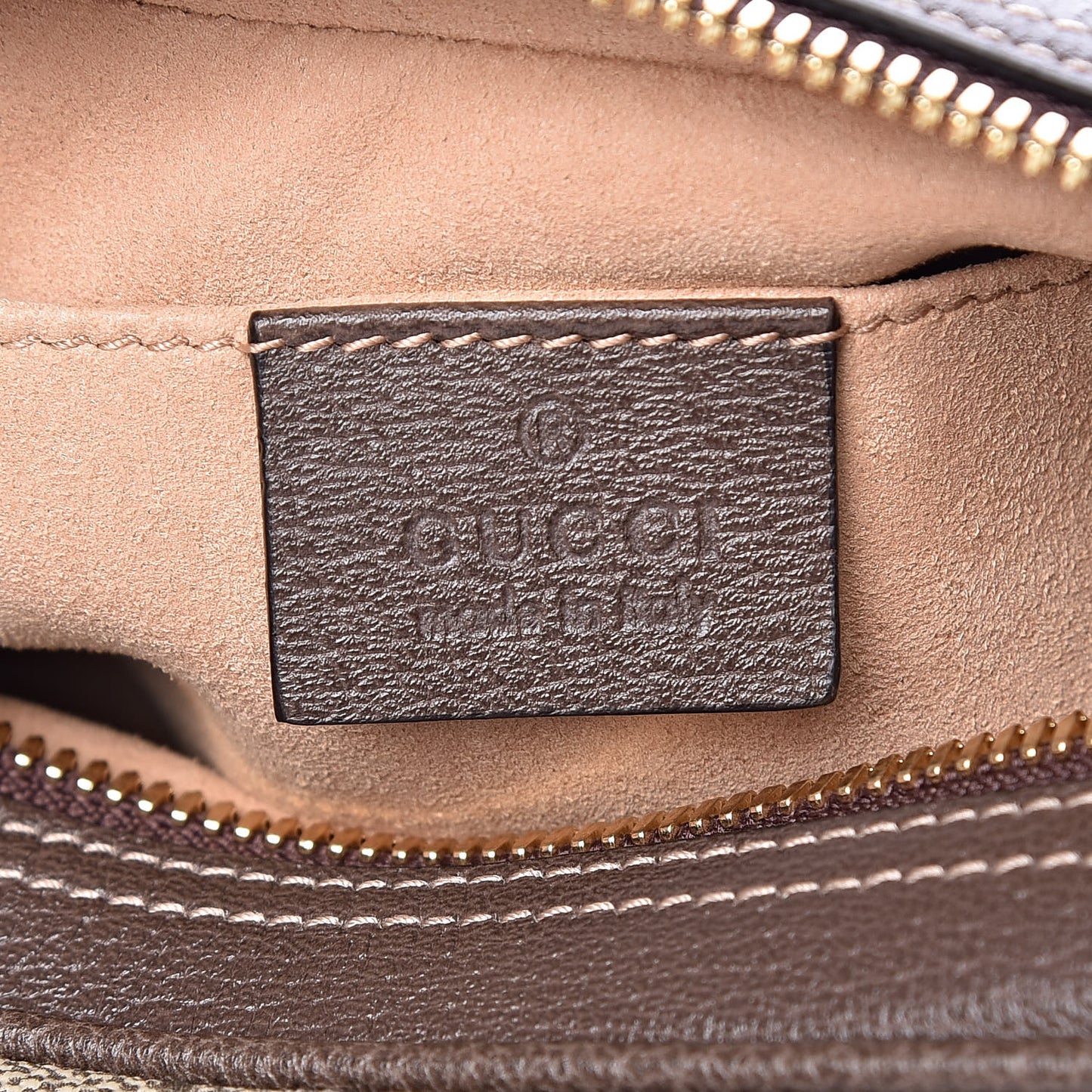 GG Supreme Monogram Web Small Ophidia Belt Bag 105 42 Dark Brown