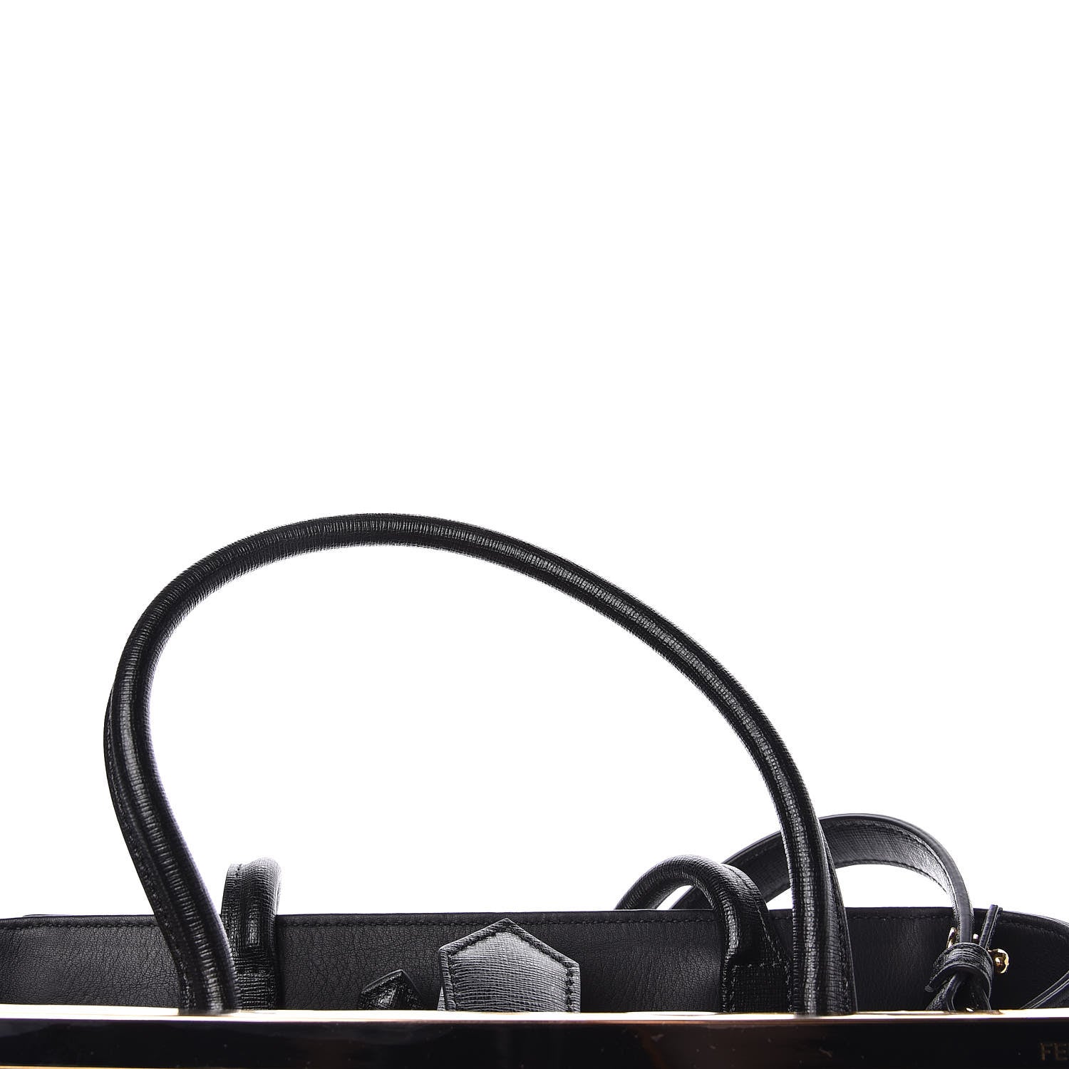 Fendi Vitello Elite Regular 2Jours Tote Black 9 of 12