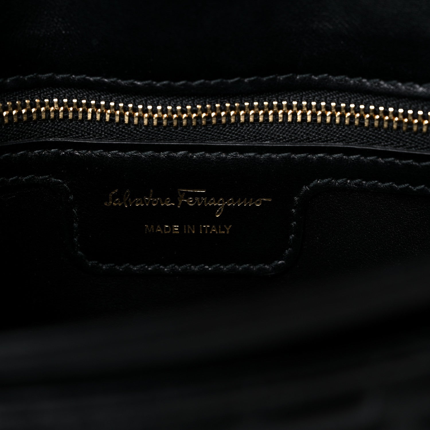 Salvatore Ferragamo Calfskin Quilted Gancini Flap Bag Black 5 of 12