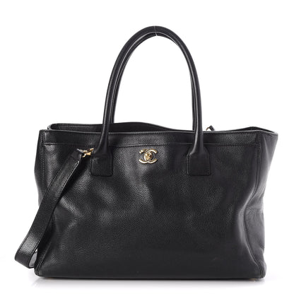 Chanel Calfskin Cerf Executive Shopper Tote Black 1 of 11