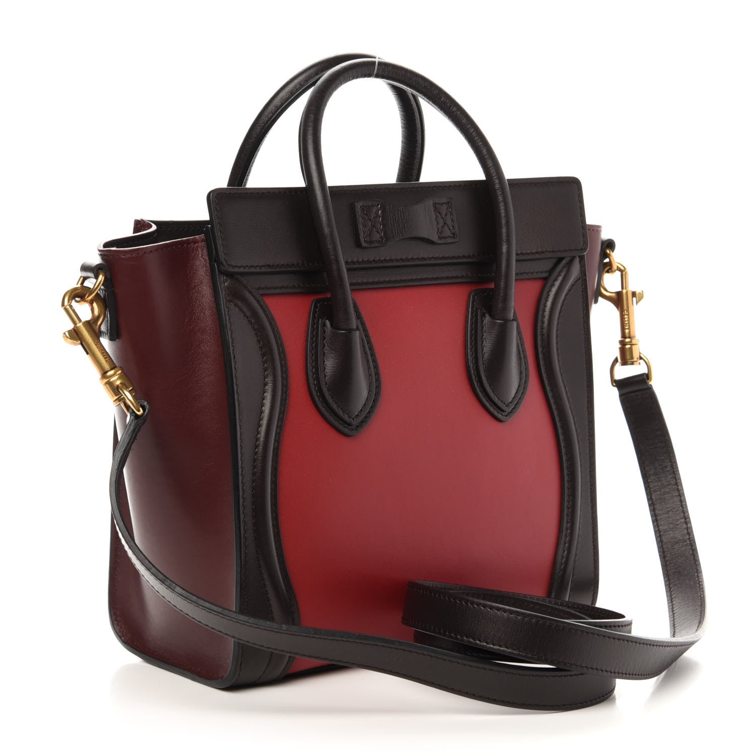 Celine Smooth Calfskin Nano Tri-Color Luggage Orchid 3 of 9