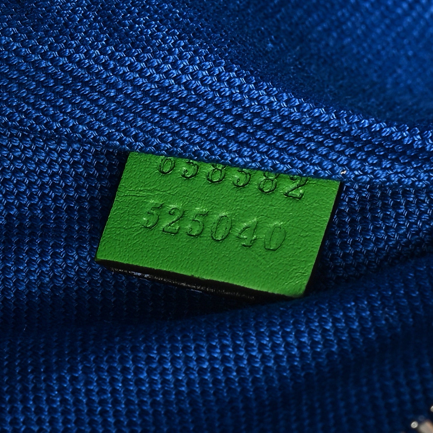 Calfskin GG Tennis Bi-Color Embossed Belt Bag Joy Green Joy Blue