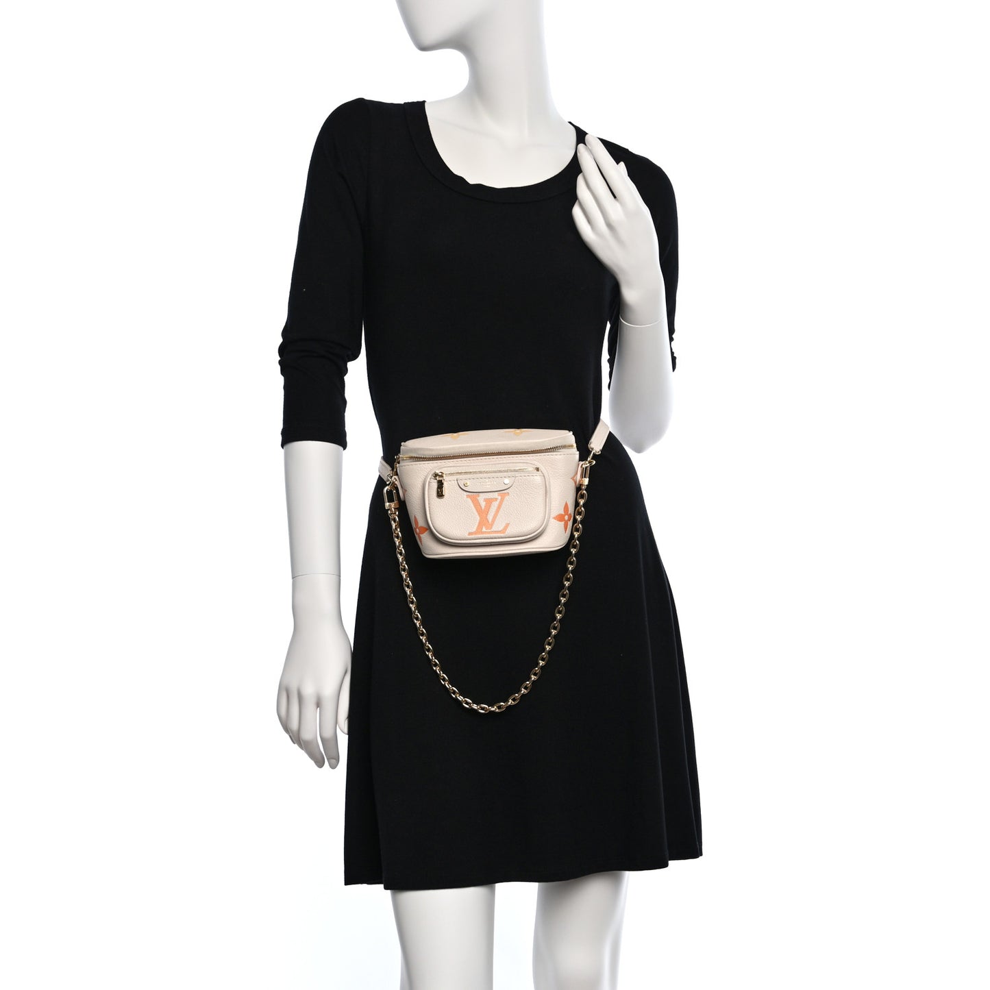 Empreinte Monogram Giant Mini By The Pool Bumbag Cream Saffron