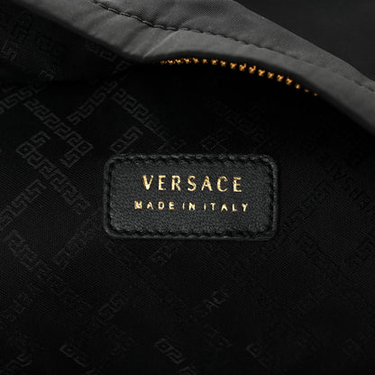 Versace Nylon Goatskin Studded Palazzo Medusa Backpack Black 6 of 12
