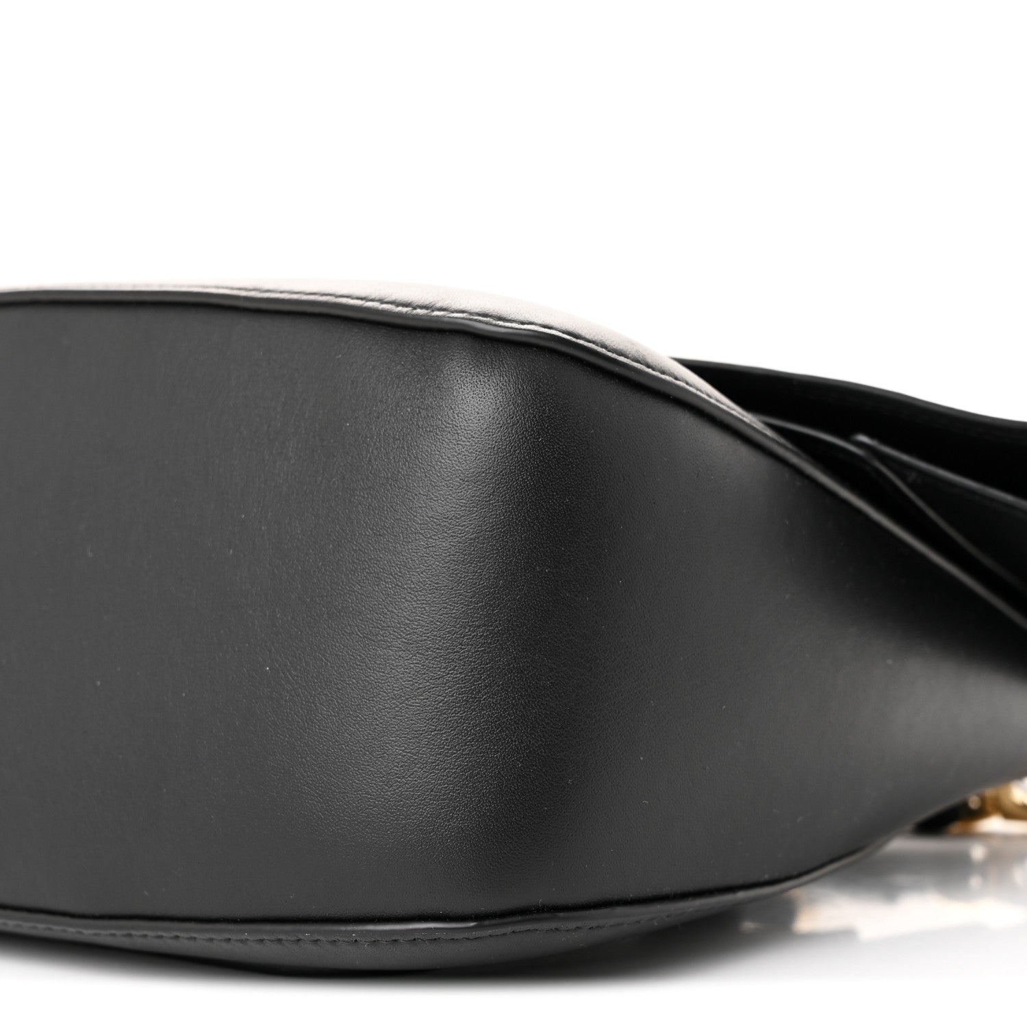 Loewe Smooth Calfskin Donut Chain Medium Ola Shoulder Bag Black 9 of 9