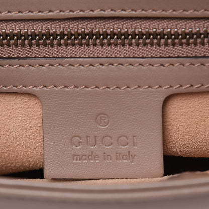 Gucci Calfskin Matelasse Medium GG Marmont Top Handle Shoulder Bag Porcelain Rose 6 of 9