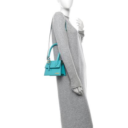 Jacquemus Smooth Calfskin Le Chiquito Boucle Moyen Turquoise 2 of 11