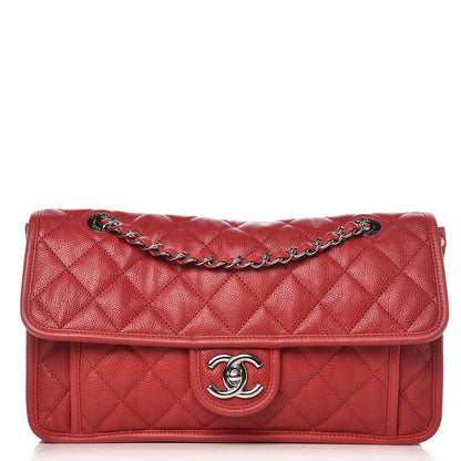 Chanel Caviar Quilted Medium French Riviera Flap Red 1 of 9