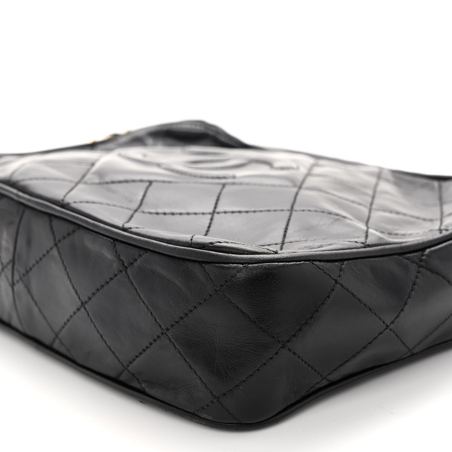 Chanel Lambskin Quilted Tassel Camera Case Black 10 of 11