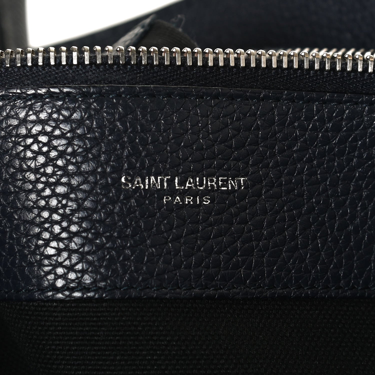 Saint Laurent Grained Calfskin Small Supple Sac De Jour Navy 7 of 13
