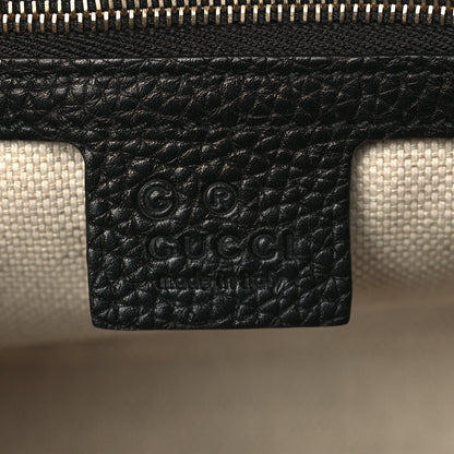 Gucci Pebbled Calfskin Medium Soho Flap Crossbody Black 6 of 9