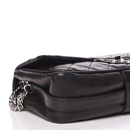 Chanel Lambskin Quilted Jumbo Icons Secret Label Flap Black 11 of 15