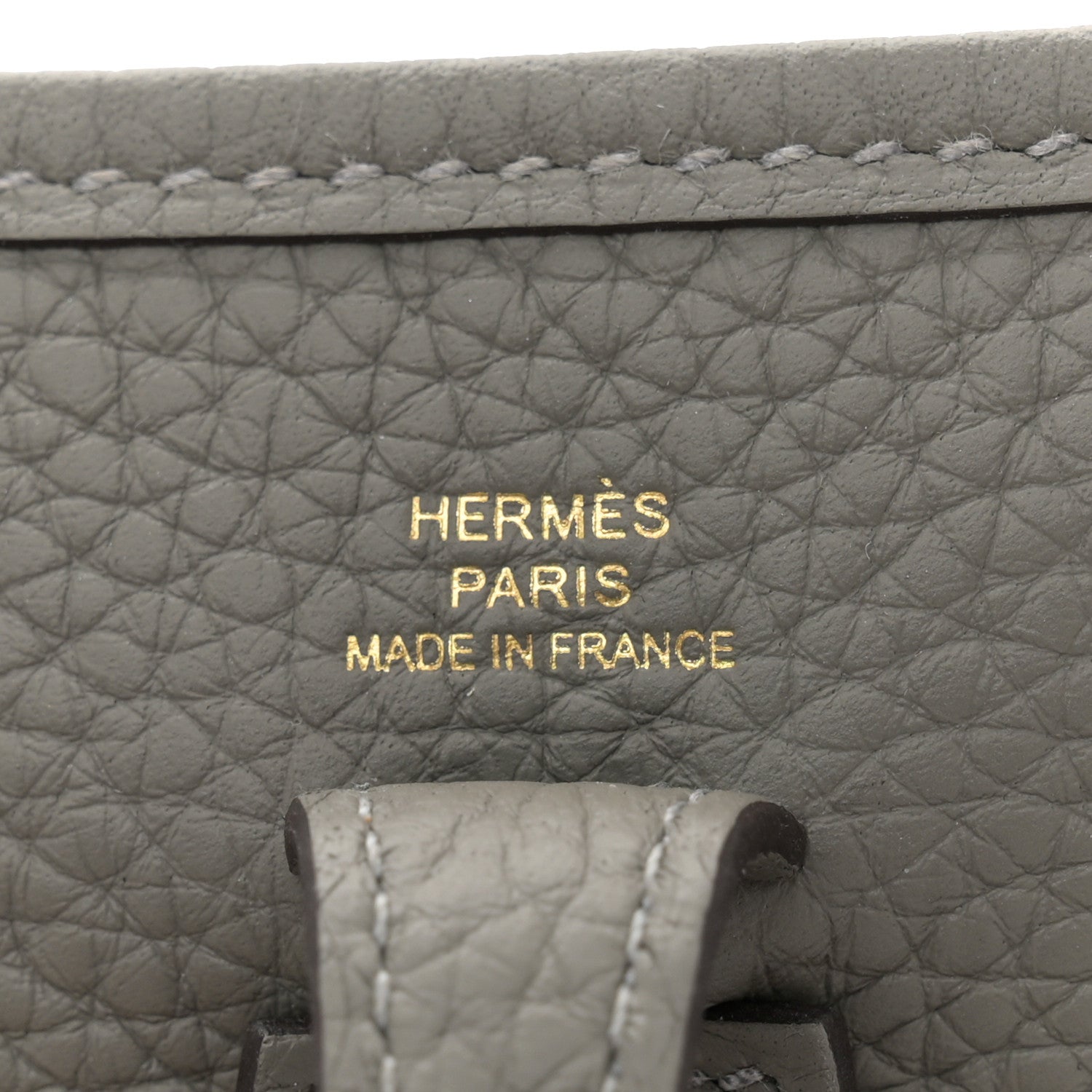Hermes Taurillon Clemence Evelyne TPM Gris Meyer 6 of 11
