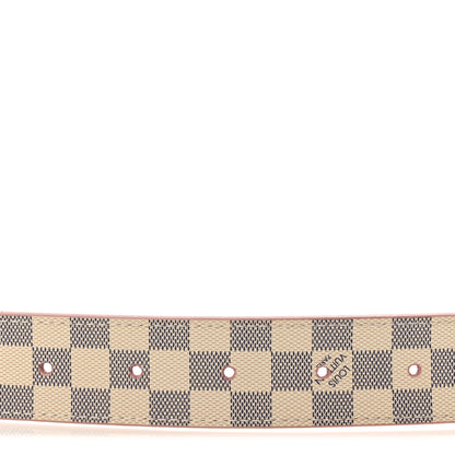 Louis Vuitton Damier Azur 30mm LV Initiales Reversible Belt 90 36 Pink 3 of 5