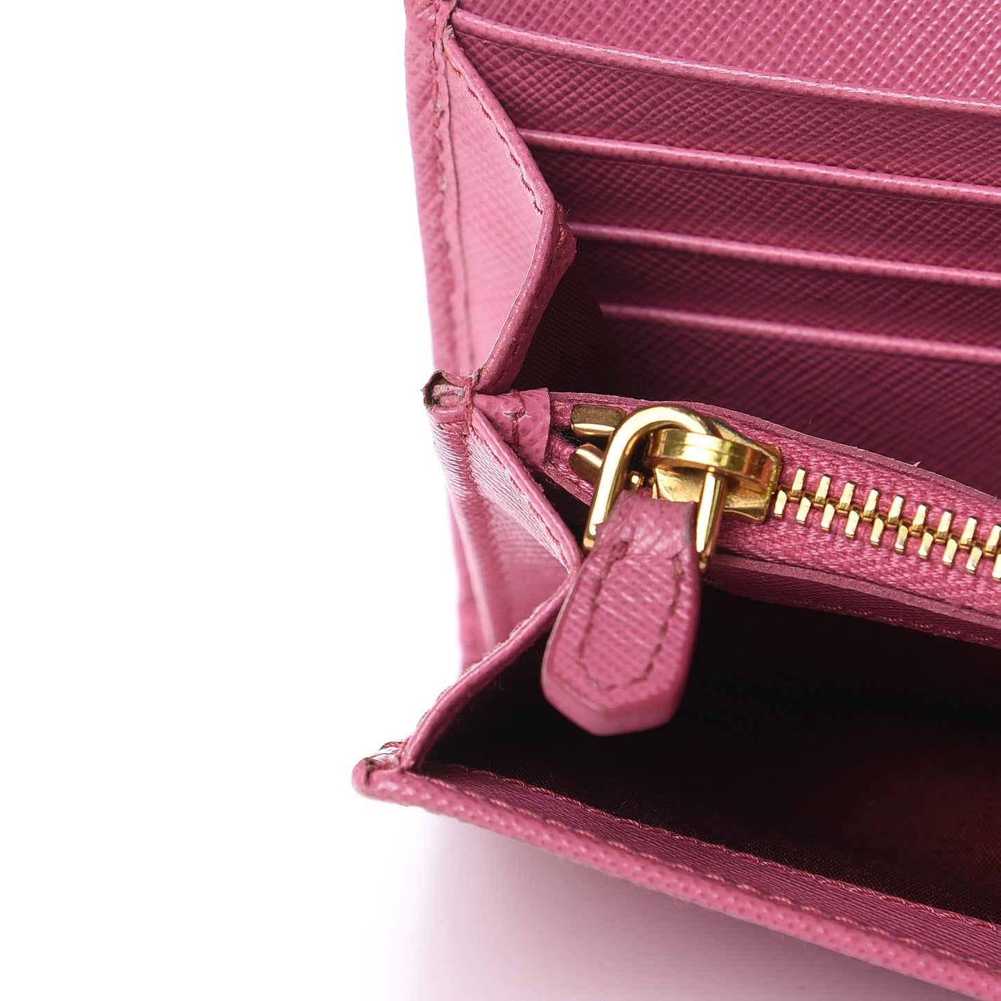 Saffiano Metal Continental Flap Wallet Begonia